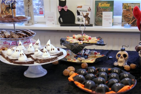 Café Katt Haloween hemsidan